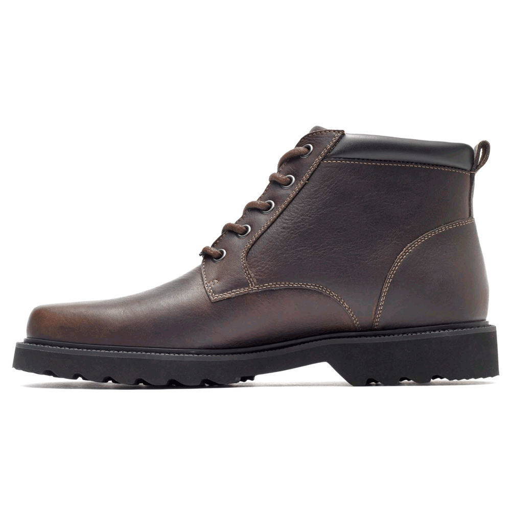 ロック ポート ト ブーツ メンズ 暗ブラウン - Northfield Waterproof Plain Toe - EAH631085